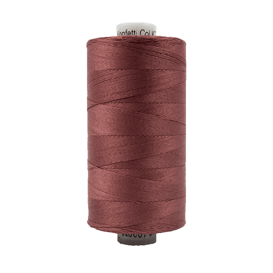 Wonderfil Konfetti Cotton 50wt Thread - KT811 - Barn Red (1000m / 1094yd)