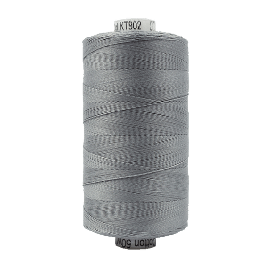Wonderfil Konfetti Cotton 50wt Thread - KT902 - Medium Grey (1000m / 1094yd)