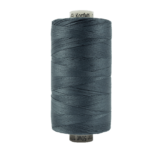 Wonderfil Konfetti Cotton 50wt Thread - KT904 - Blue/Grey (1000m / 1094yd)
