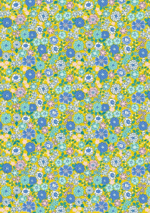 Lewis & Irene - Boho Blooms on Yellow