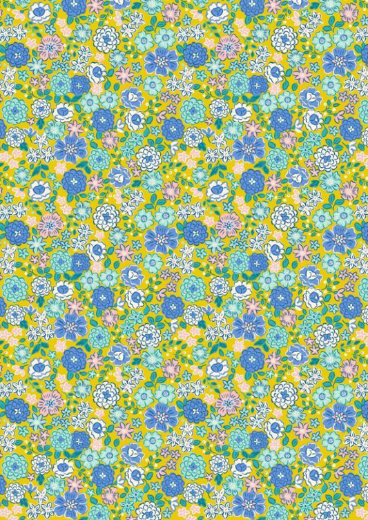 Lewis & Irene - Boho Blooms on Yellow