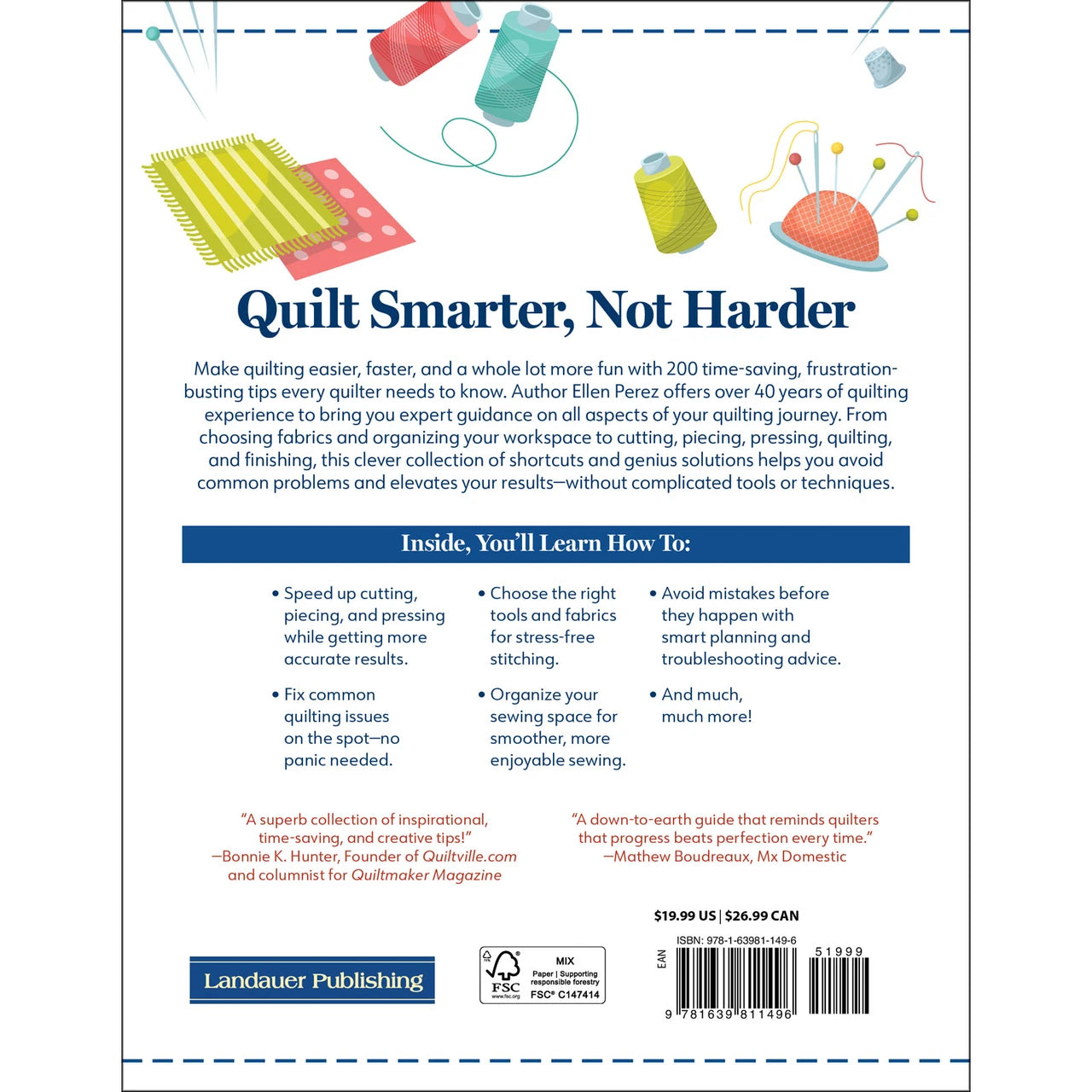 200 Tips, Tricks, and Hacks for Quilters