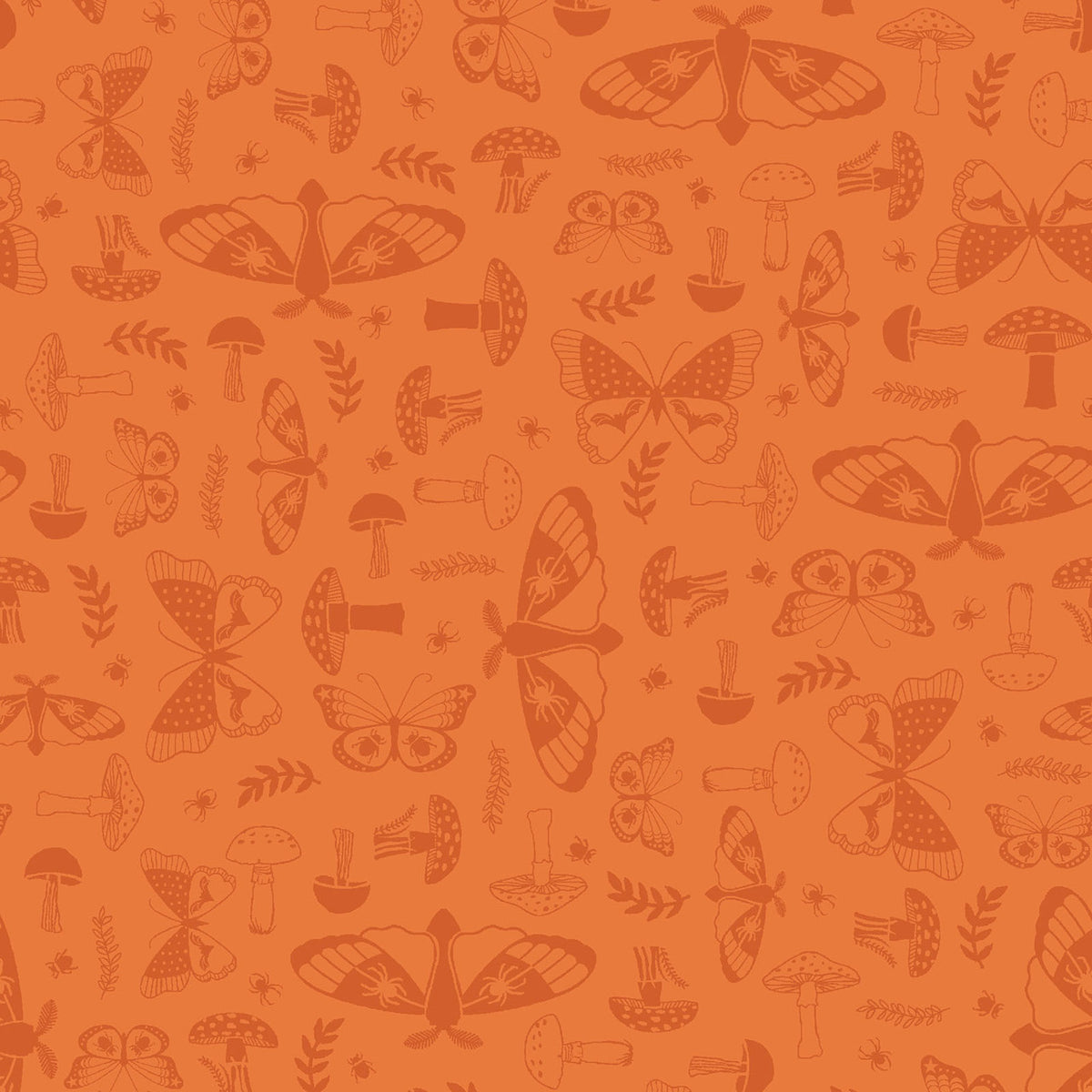 Maywood Studio - Goth Gardens - Moths And Mushrooms (Orange)
