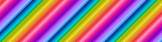 Lewis & Irene - Omnificent Ombres - Vibrant Rainbow Diagonal Stripe