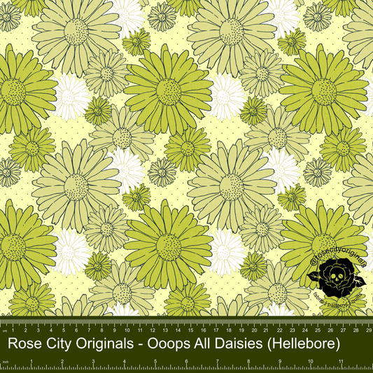 Pushing Up Daisies - By The Yard - Ooops All Daisies (Hellebore)