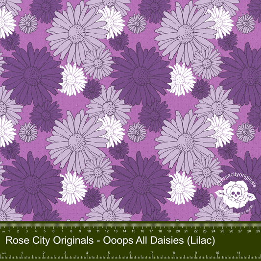 Pushing Up Daisies - By The Yard - Ooops All Daisies (Lilac)