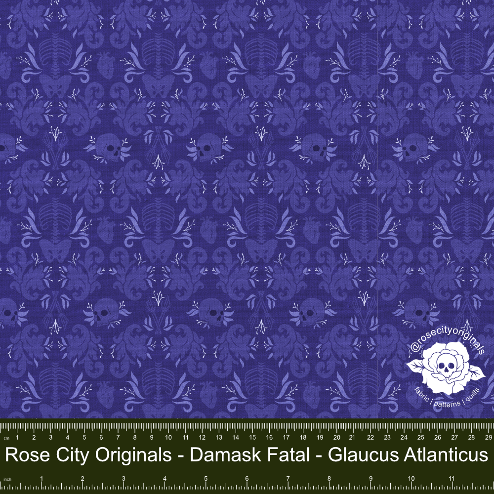 Damask Fatale - By-The-Yard - Glaucus Atlanticus