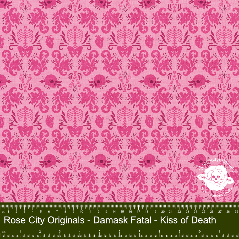 Damask Fatale - By-The-Yard - Kiss Of Death