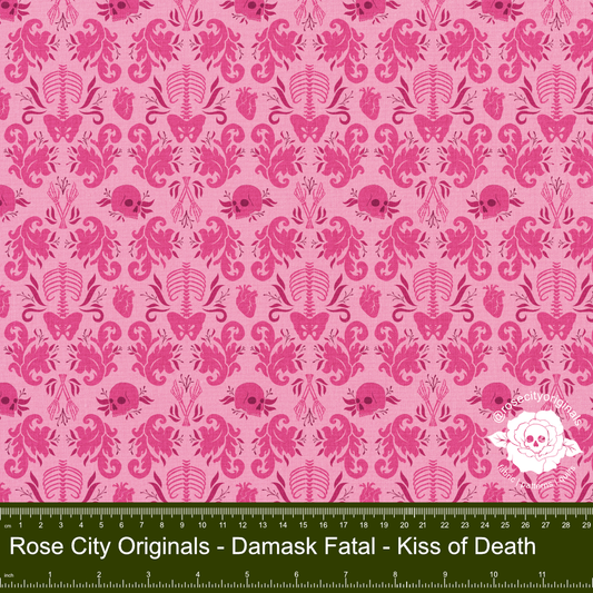Damask Fatale - By-The-Yard - Kiss Of Death
