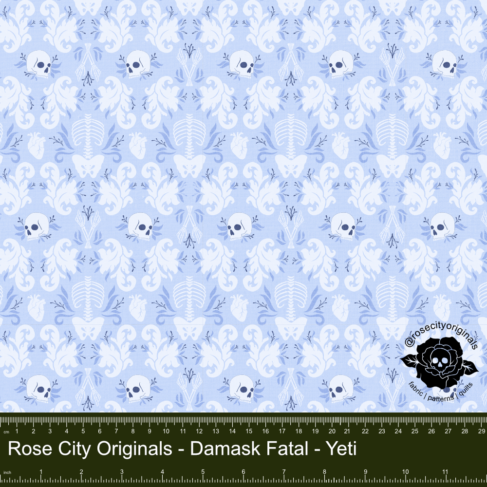 Damask Fatale - By-The-Yard - Yeti