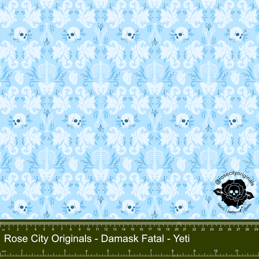 Damask Fatale - By-The-Yard - Yeti