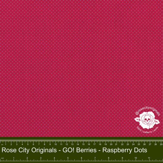 Rose City Originals - GO! Berries - Raspberry Dots