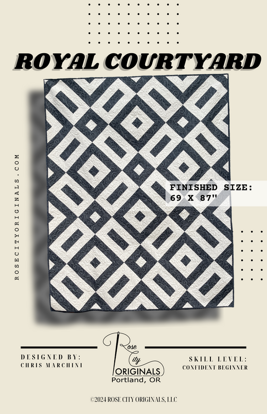 Royal Courtyard - Patchwork Quilt Pattern - Printed Booklet