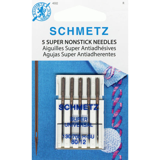 Schmetz - Super Non-Stick Sewing Machine Needles - Size 80/12 (5 PC)