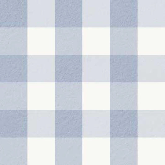 Bargain Basement Fabric - Love Grows Here Gingham (Blue)