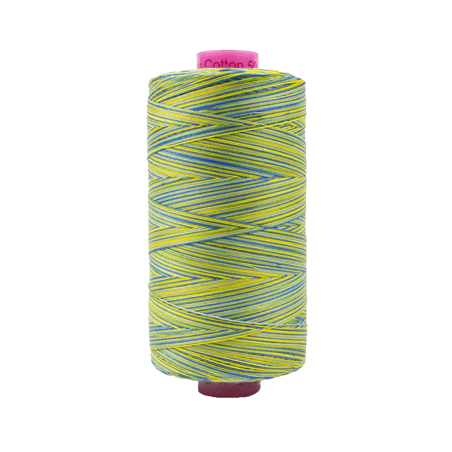 Wonderfil Tutti Variegated Cotton 50wt Thread - TU02 - Bright Day (1000m / 1094yd)