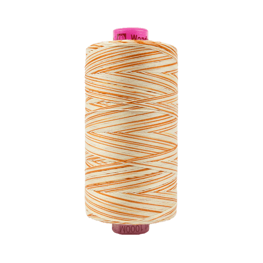 Wonderfil Tutti Variegated Cotton 50wt Thread - TU08 - Sweet Potato (1000m / 1094yd)