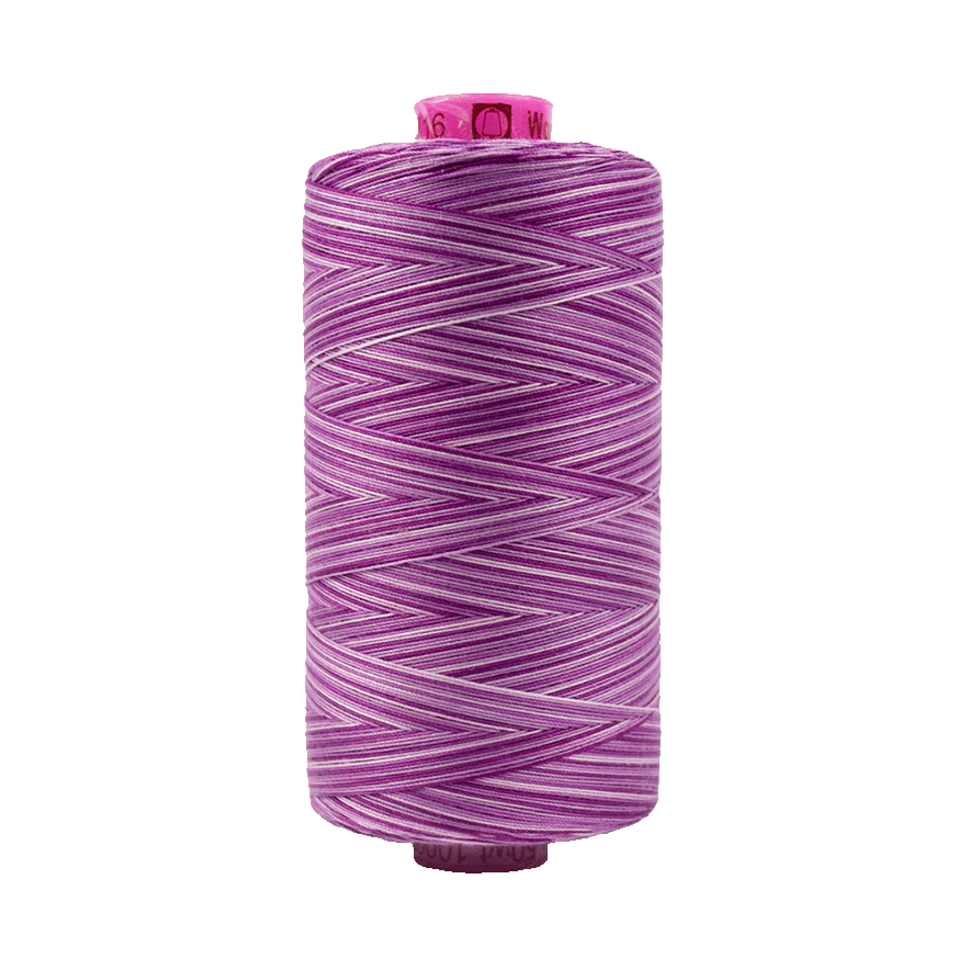 Wonderfil Tutti Variegated Cotton 50wt Thread - TU16 - Grapes (1000m / 1094yd)