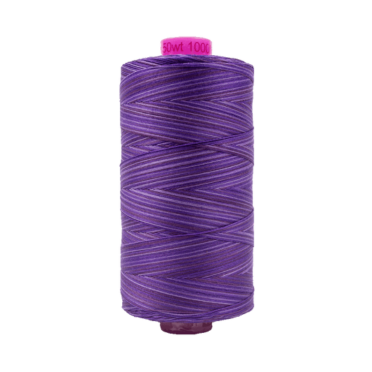Wonderfil Tutti Variegated Cotton 50wt Thread - TU18 - Blueberry (1000m / 1094yd)