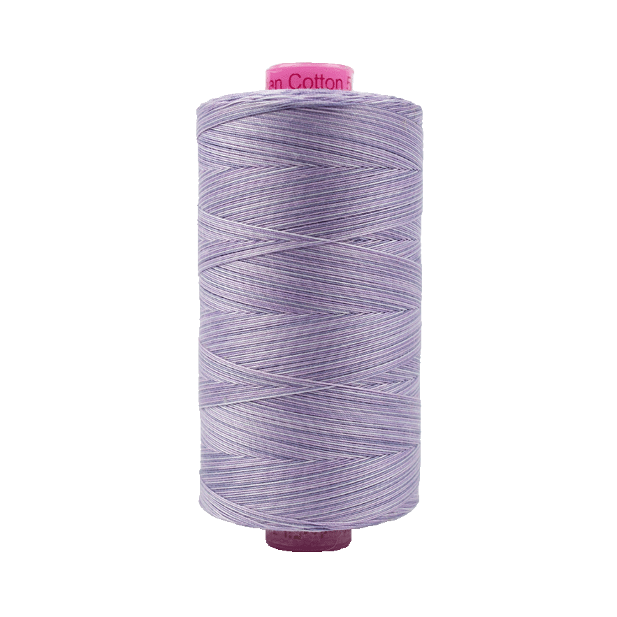 Wonderfil Tutti Variegated Cotton 50wt Thread - TU19 - Lavender (1000m / 1094yd)
