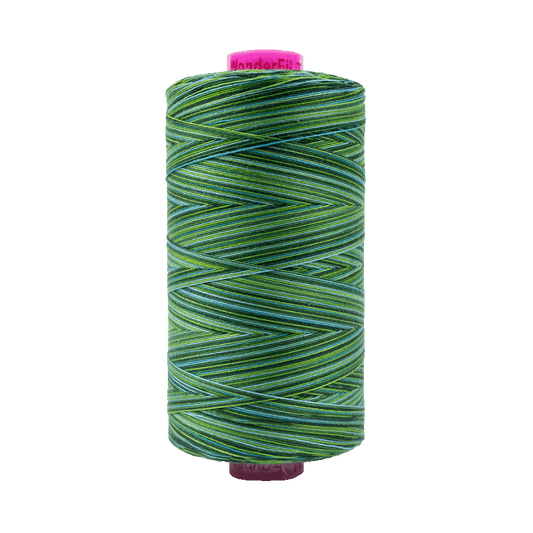 Wonderfil Tutti Variegated Cotton 50wt Thread - TU31 - Evergreen (1000m / 1094yd)
