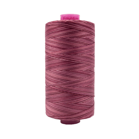 Wonderfil Tutti Variegated Cotton 50wt Thread - TU33 - Wood Rose (1000m / 1094yd)