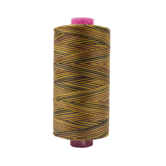 Wonderfil Tutti Variegated Cotton 50wt Thread - TU34 - Box Turtle (1000m / 1094yd)
