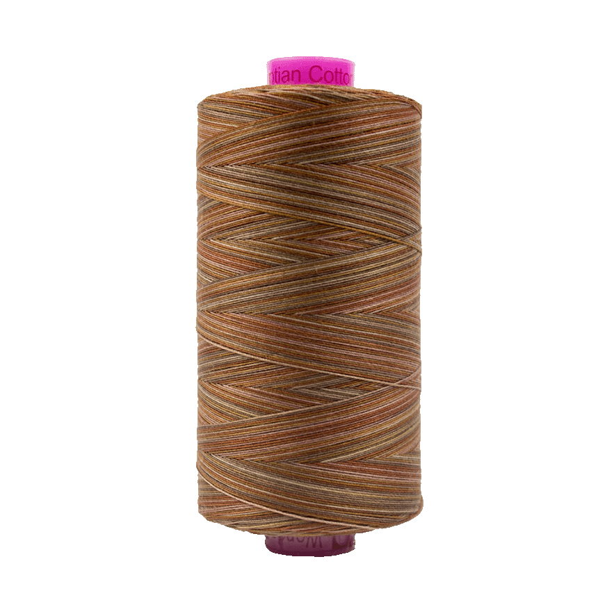 Wonderfil Tutti Variegated Cotton 50wt Thread - TU35 - Clay (1000m / 1094yd)