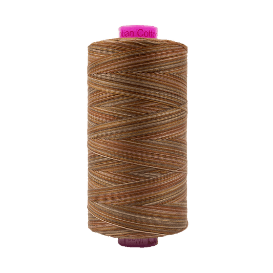 Wonderfil Tutti Variegated Cotton 50wt Thread - TU35 - Clay (1000m / 1094yd)