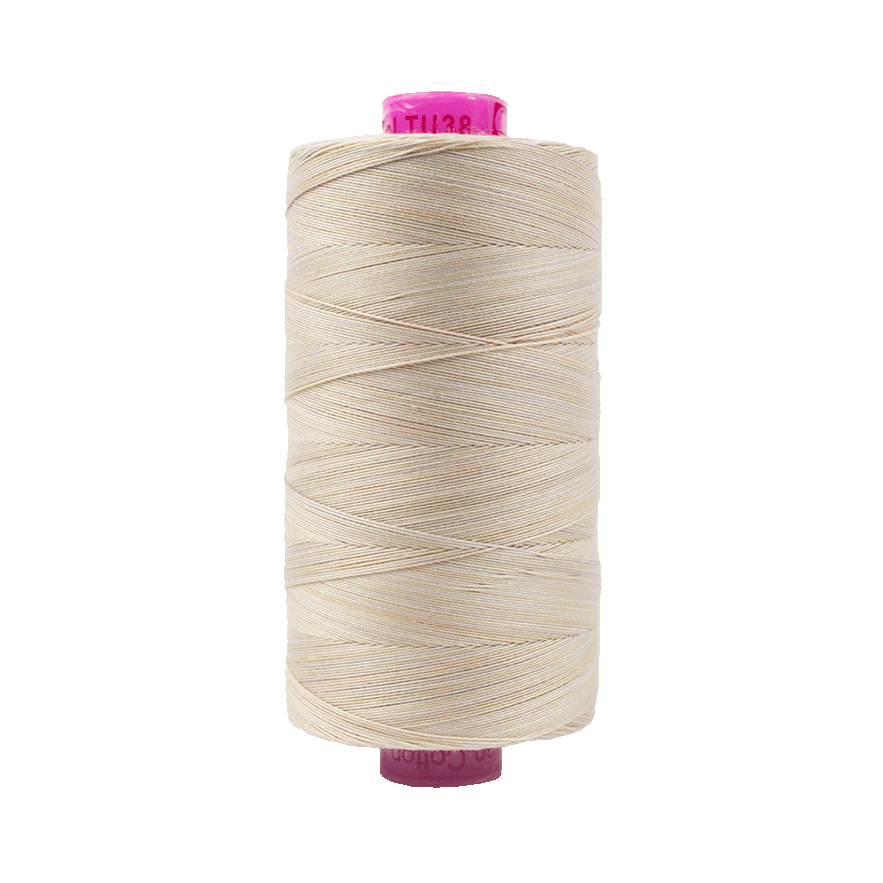 Wonderfil Tutti Variegated Cotton 50wt Thread - TU38 - Wheat (1000m / 1094yd)