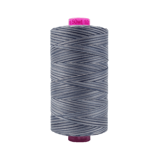 Wonderfil Tutti Variegated Cotton 50wt Thread - TU40 - Slate (1000m / 1094yd)