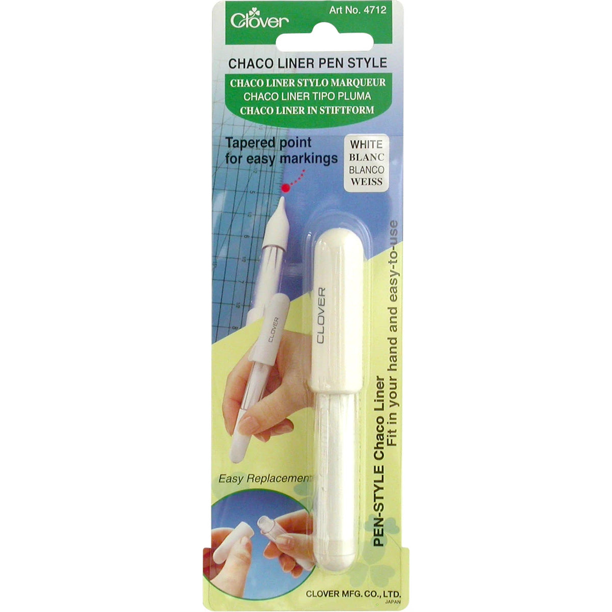 Clover Chaco Liner - Chalk Marker - White