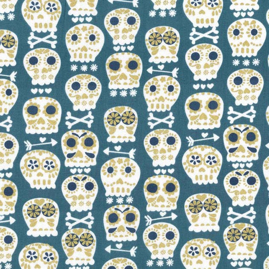 Michael Miller - Glitter Critters - Bonehead
