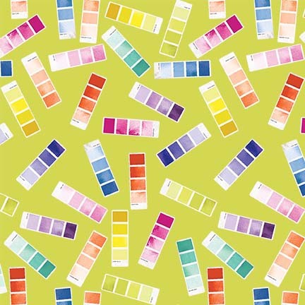 Michael Miller - Mess Makers - Tossed Color (Lemon)