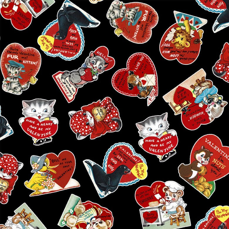 Michael Miller - Vintage Valentines - Cutie Pie