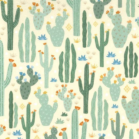 Michael Miller - Wild West Wonder - Wild West Cactus (Cream)