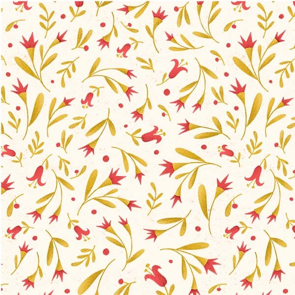 Michael Miller - Positivi-Tea - Whispering Flowers (Cream)