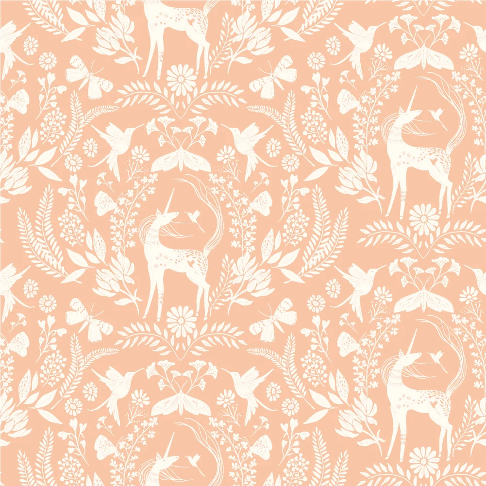 Poppie Cotton - Unicorn Dreams - Enchanted (Peach)