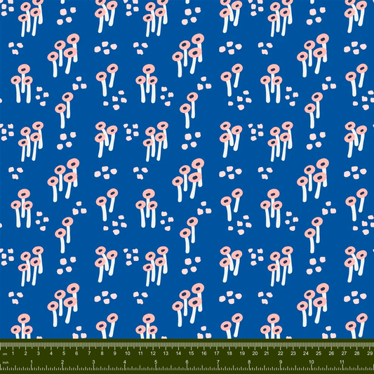 Bargain Basement Fabric - Garden Glory - Mush (Blue/Peach) by PBS Fabrics