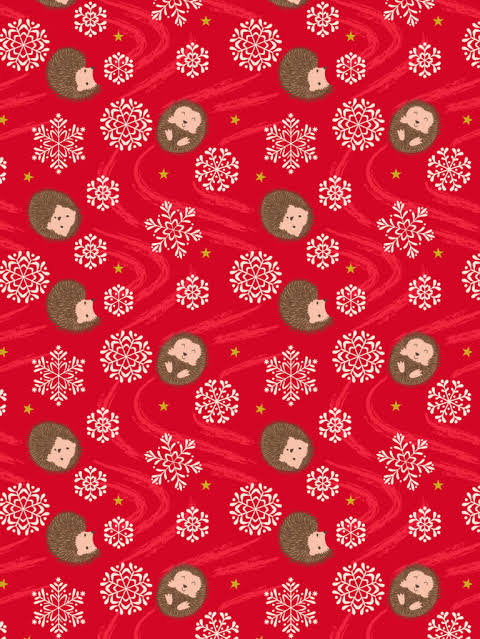 Lewis & Irene - Christmas in Bluebell Wood - Snowflake Hedgehog (Red)(Metallic)