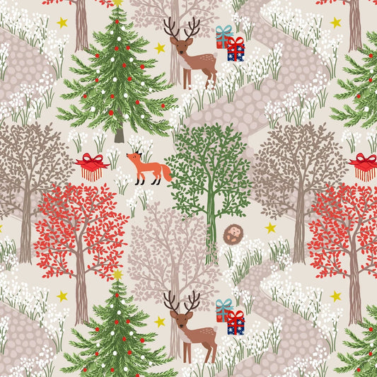 Lewis & Irene - Christmas in Bluebell Wood - Christmas in Bluebell Wood (Cream)(Metallic)