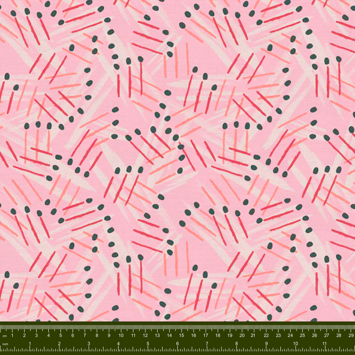 Bargain Basement Fabric - Love Struck - Strike (Pink)  by PBS Fabrics