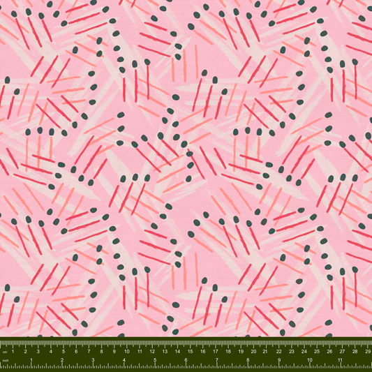 Bargain Basement Fabric - Love Struck - Strike (Pink)  by PBS Fabrics