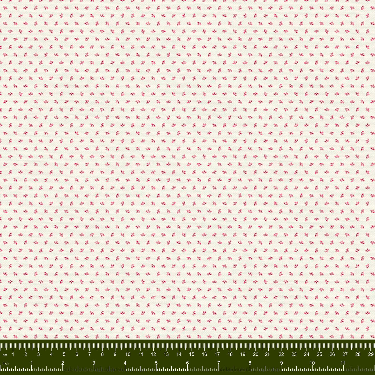 Bargain Basement Fabric - Manzanita Grove - Dainty Floral (red)  by PBS Fabrics