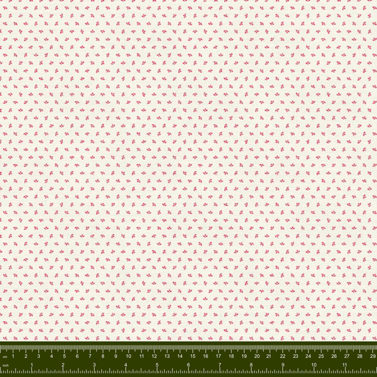 Bargain Basement Fabric - Manzanita Grove - Dainty Floral (red)  by PBS Fabrics