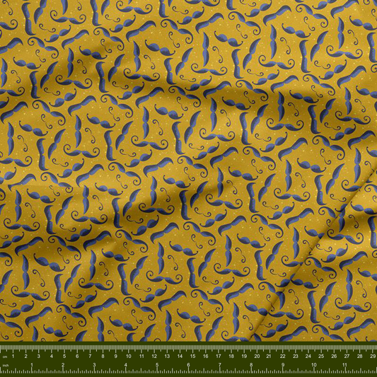 Bargain Basement Fabric - Night of the Nutcracker - Mustaches by PBS Fabrics