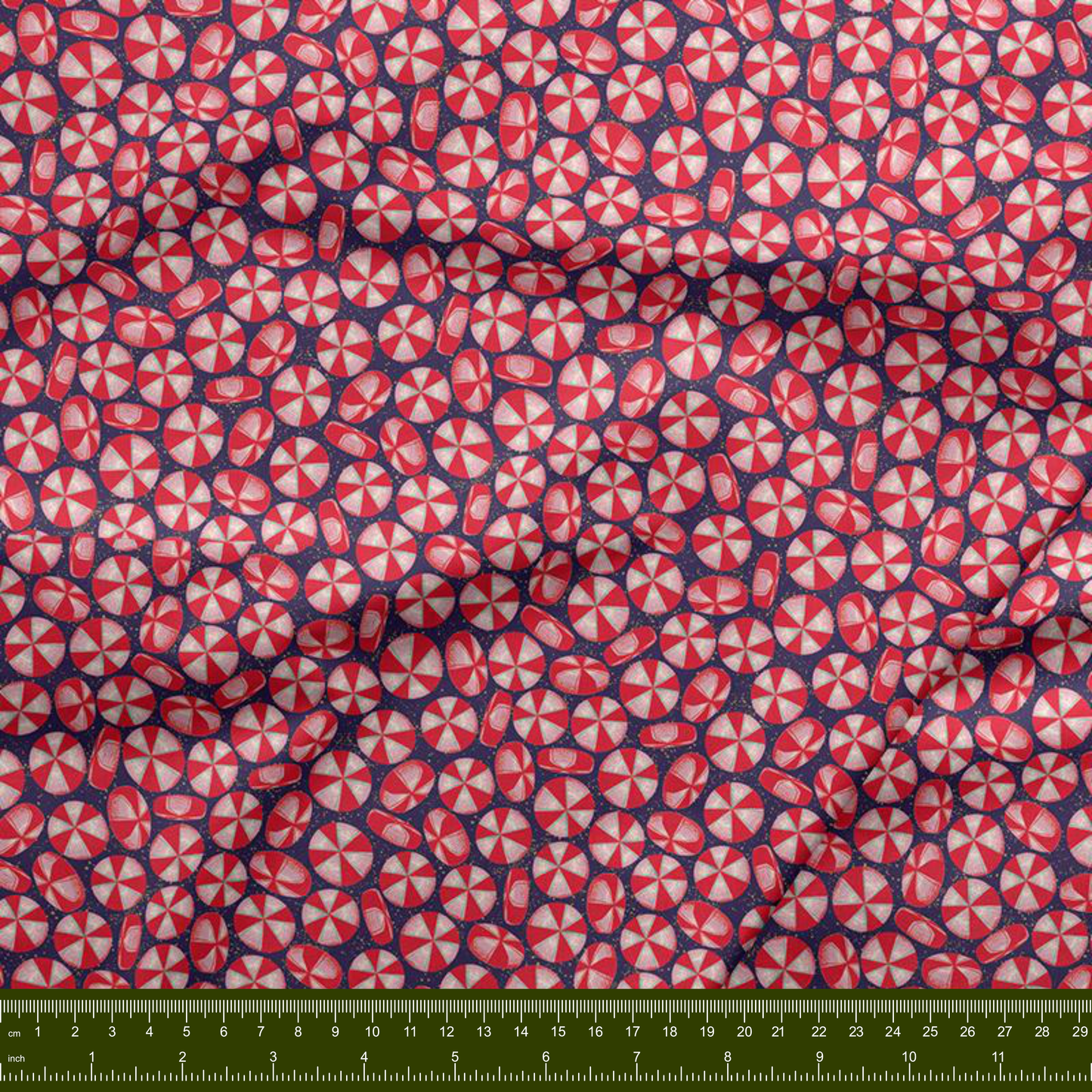 Bargain Basement Fabric - Night of the Nutcracker - Peppermints by PBS Fabrics