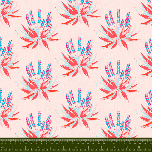 Bargain Basement Fabric - Sand & Sun - Aloe (Blue) by PBS Fabrics